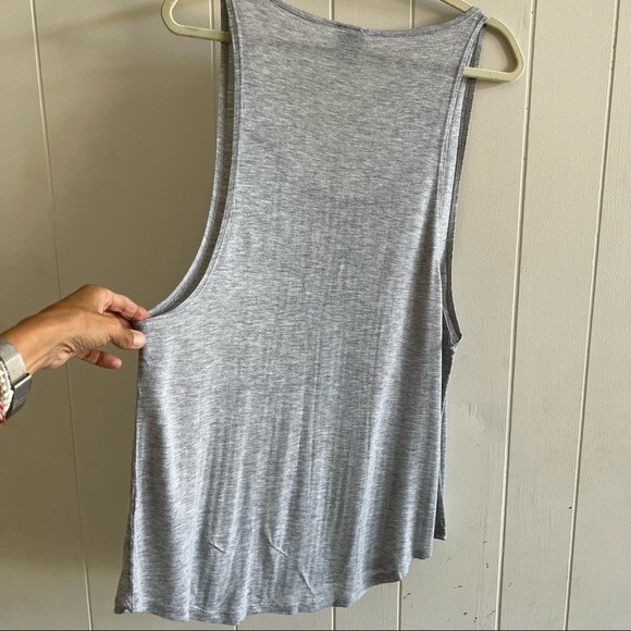 Haute Hippie arm drop armhole grey tank top - Picture 5 of 9